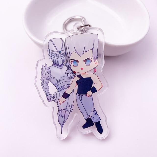 Jean Pierre Polnareff x Silver Chariot Chibi Keychain